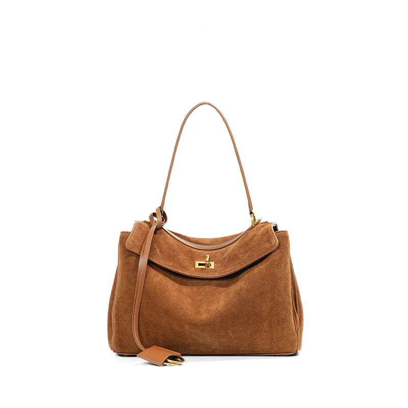 Suede Shoulder Bag