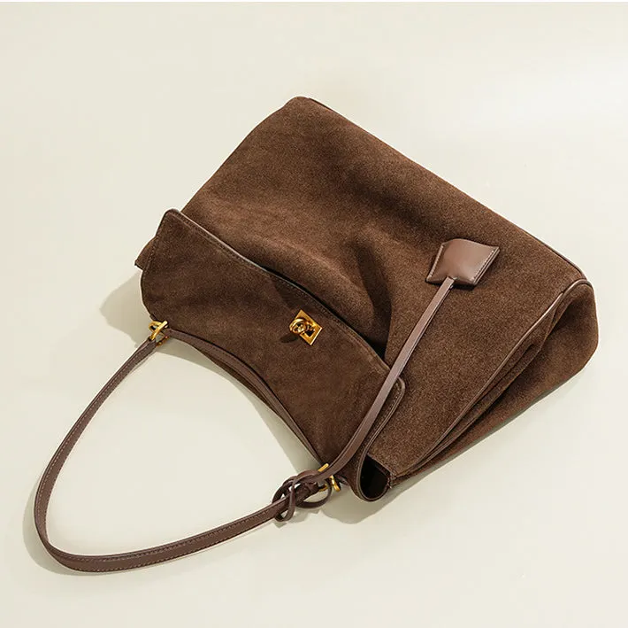 Suede Shoulder Bag