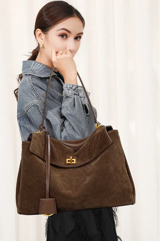 Suede Shoulder Bag