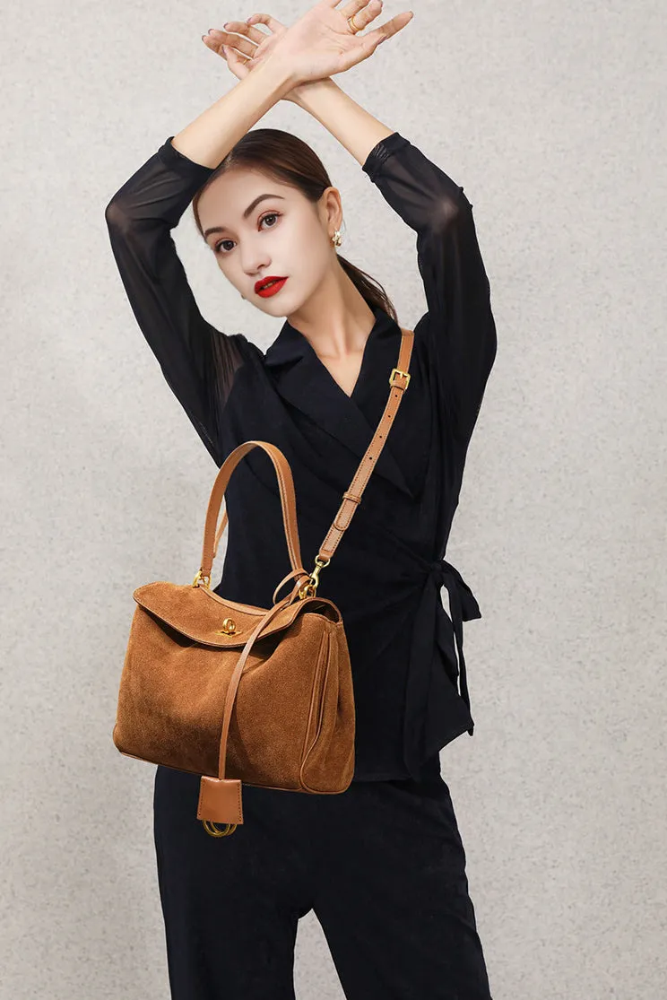 Suede Shoulder Bag