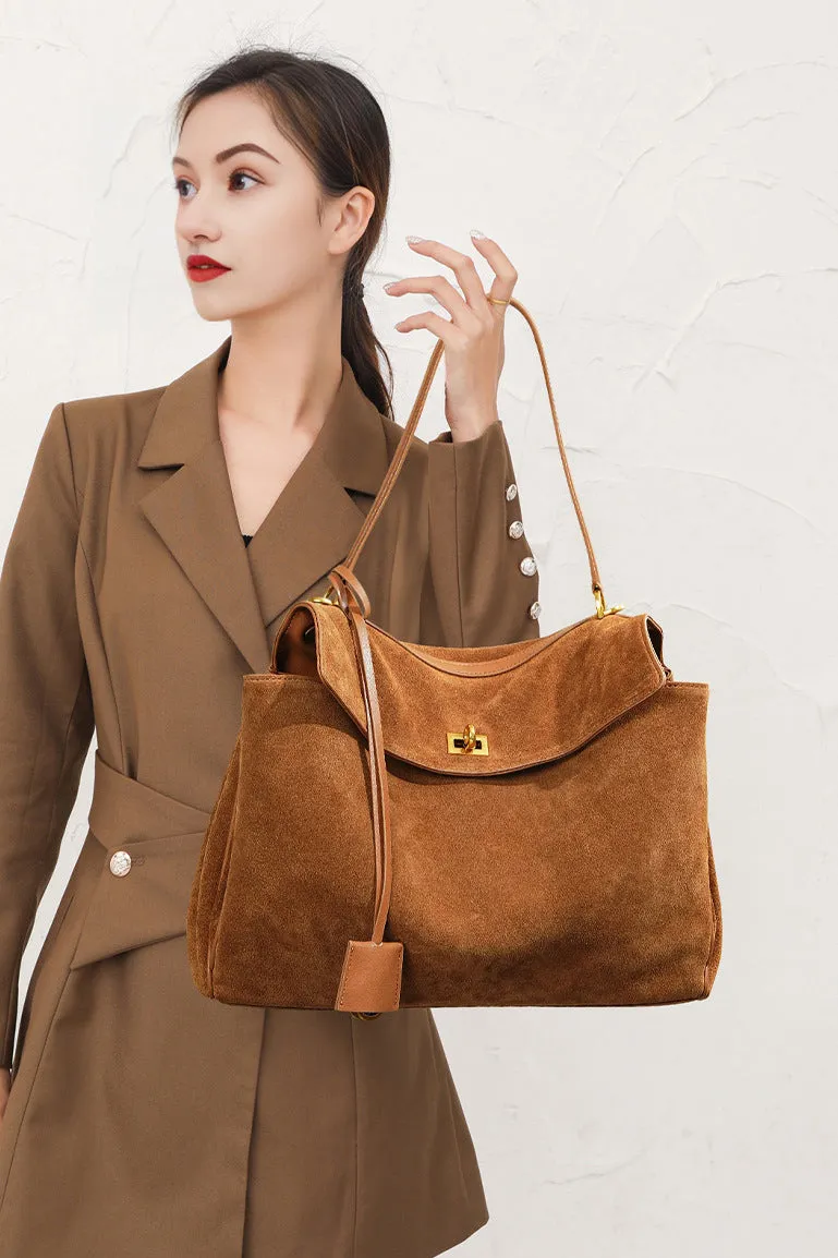 Suede Shoulder Bag