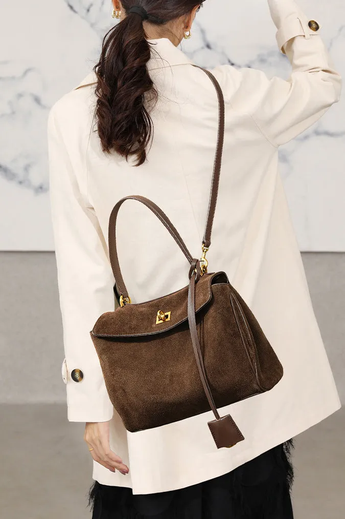 Suede Shoulder Bag