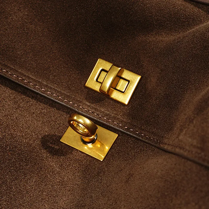 Suede Shoulder Bag