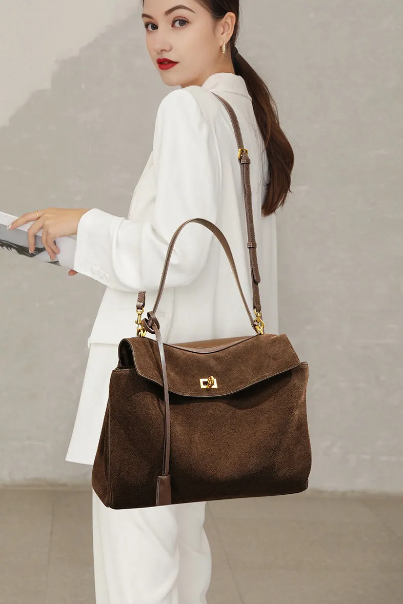 Suede Shoulder Bag