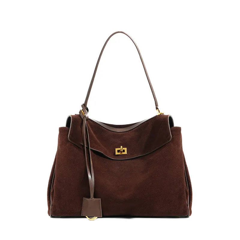 Suede Shoulder Bag