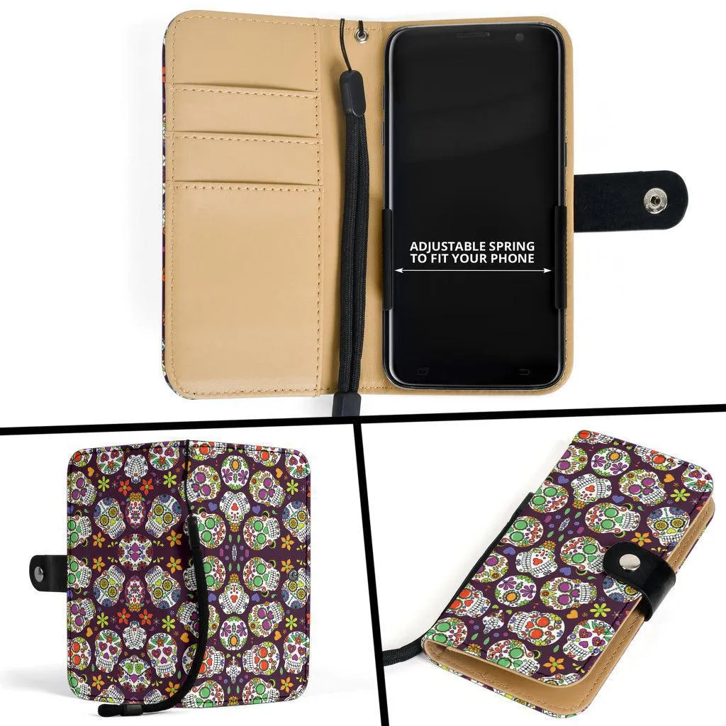 Sugar Skull Phone Wallet Case