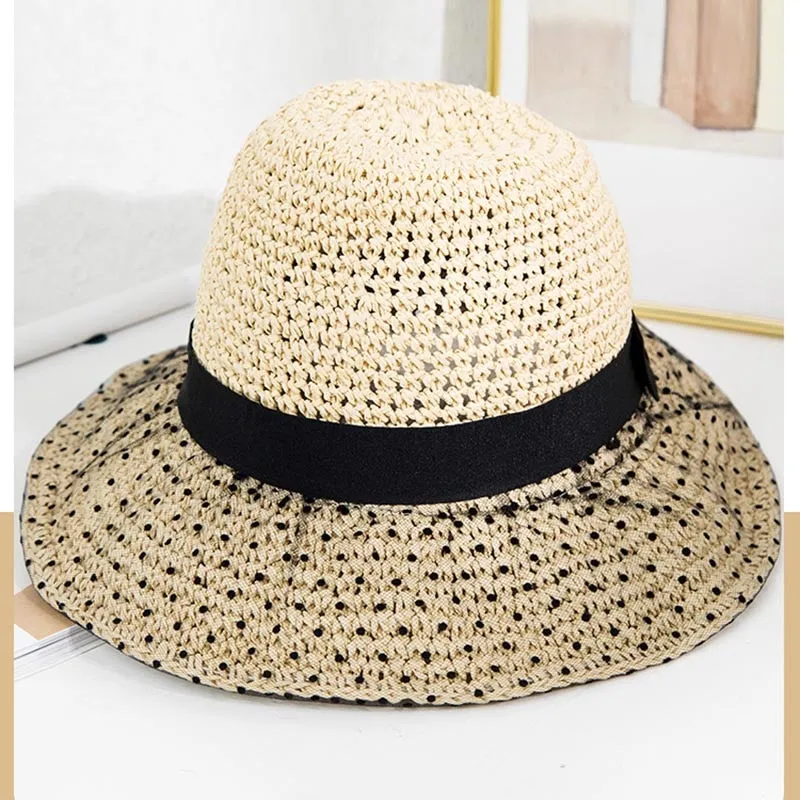 Summer Boho Paper Grass Fisherman Hat - New