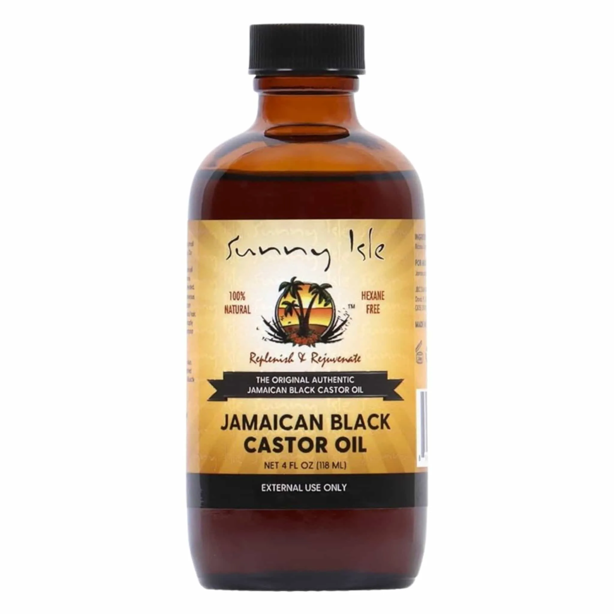 Sunny Isles Jamaican Black Castor Oil For Hair, 100% Natural, 4 Oz