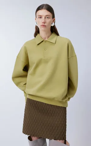 Sweatershirt  / JNBY Cotton Polo Collar Relaxed-fit Hoodie