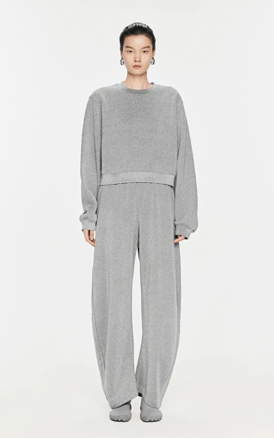 Sweatershirt / JNBY Relaxed Crew Neck Sweatershirt