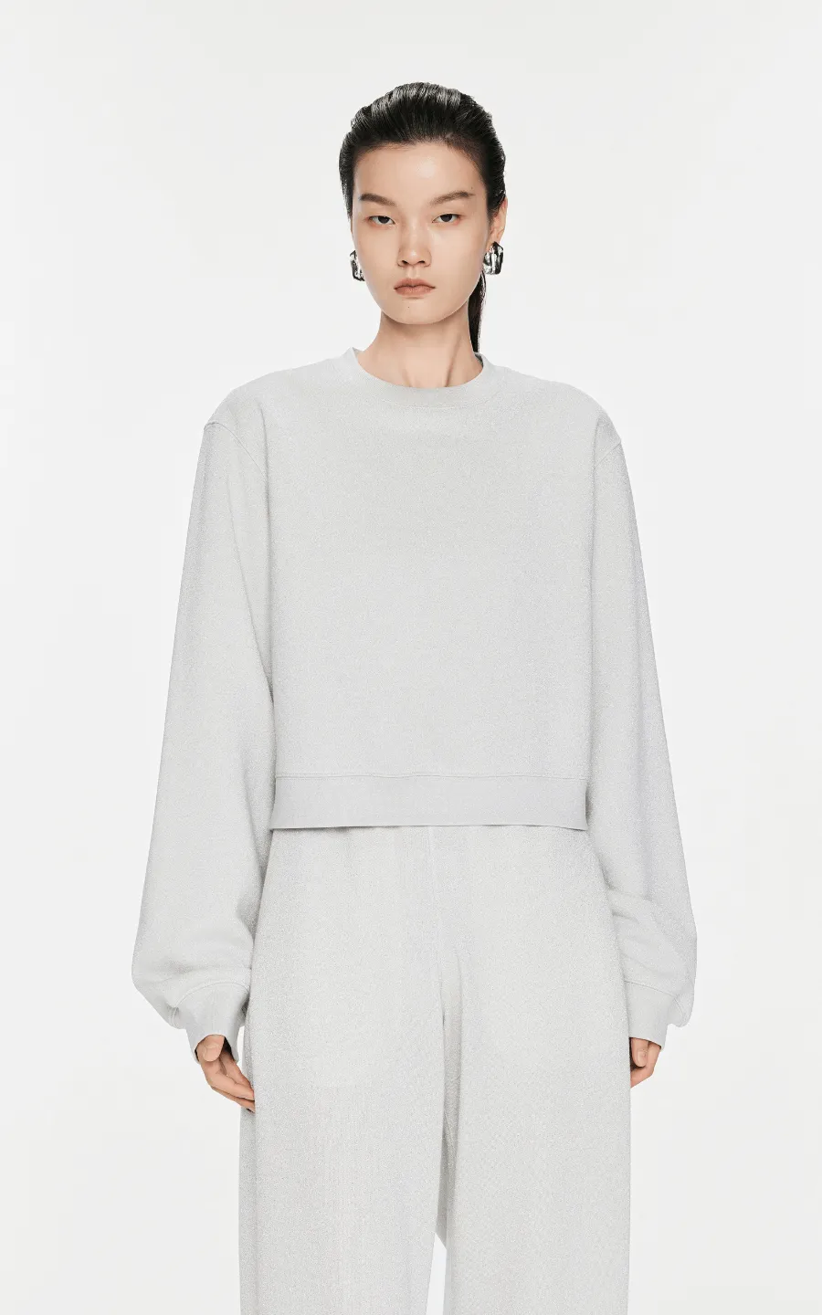 Sweatershirt / JNBY Relaxed Crew Neck Sweatershirt
