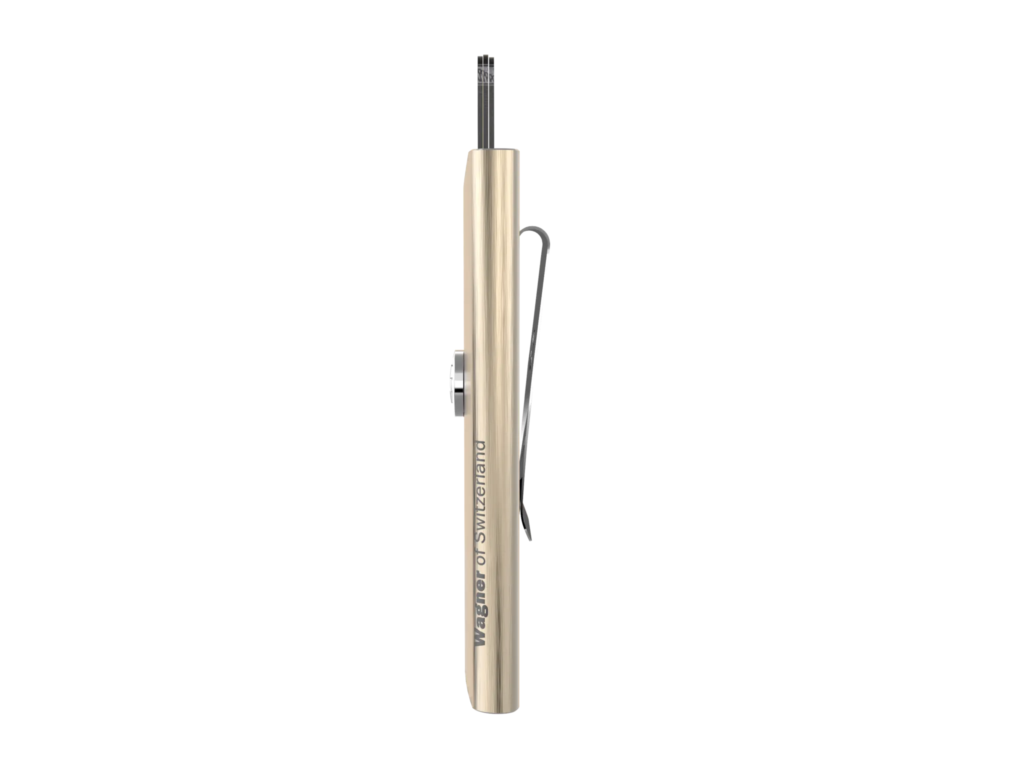SWISS WALLET ICE, Cardholder Money-clip, brushed champagne