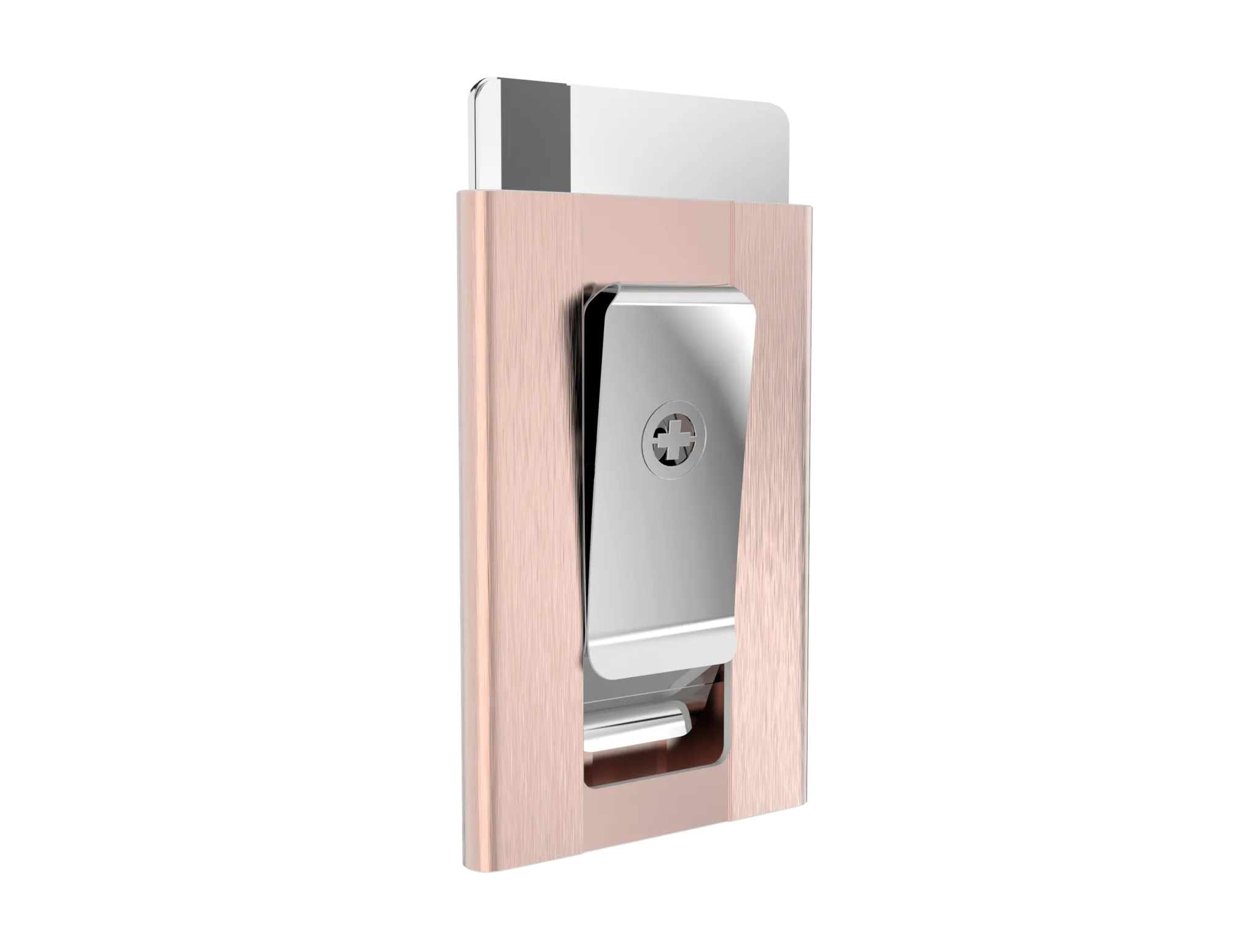 SWISS WALLET ICE, Cardholder Money-clip, brushed rose