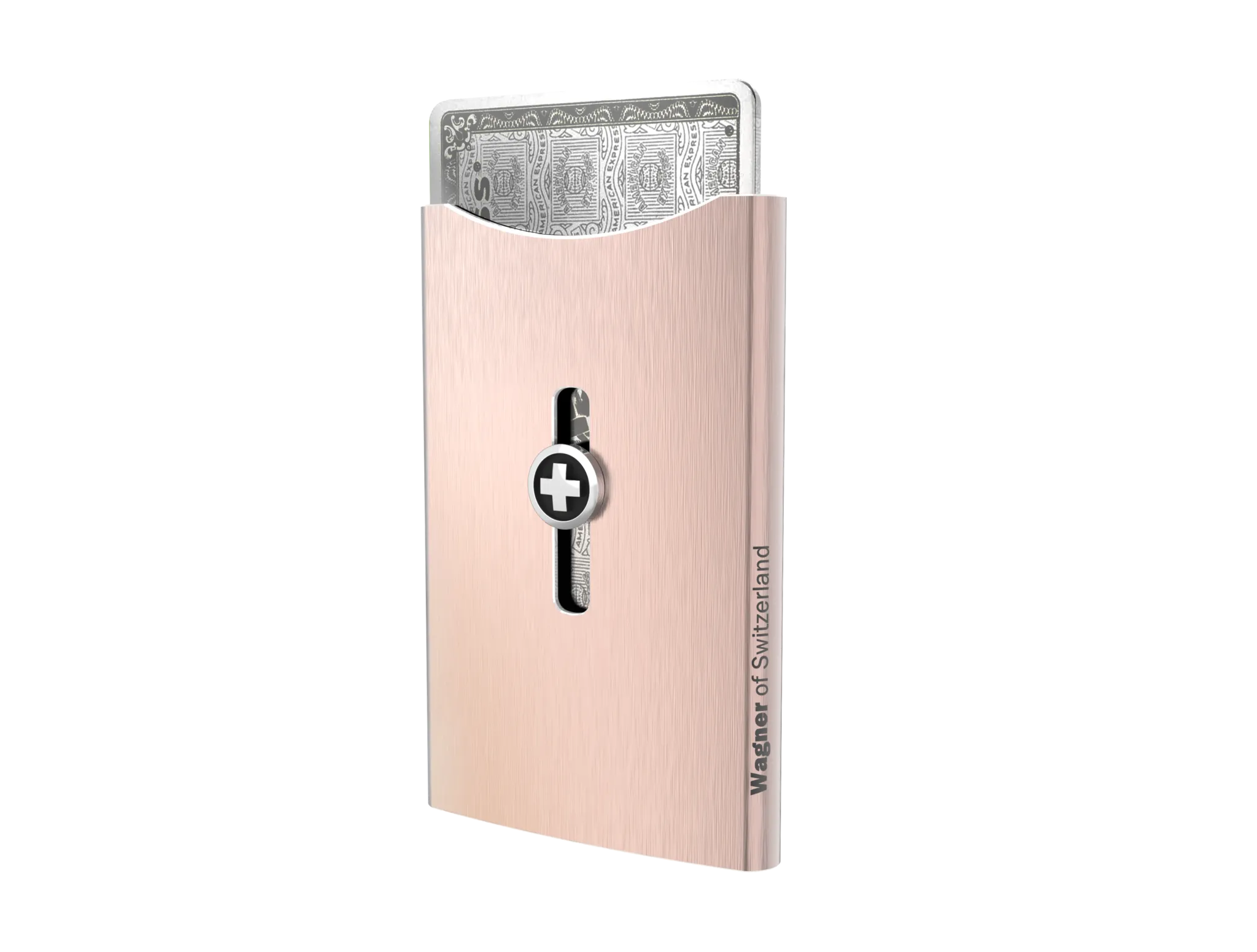 SWISS WALLET ICE, Cardholder Money-clip, brushed rose