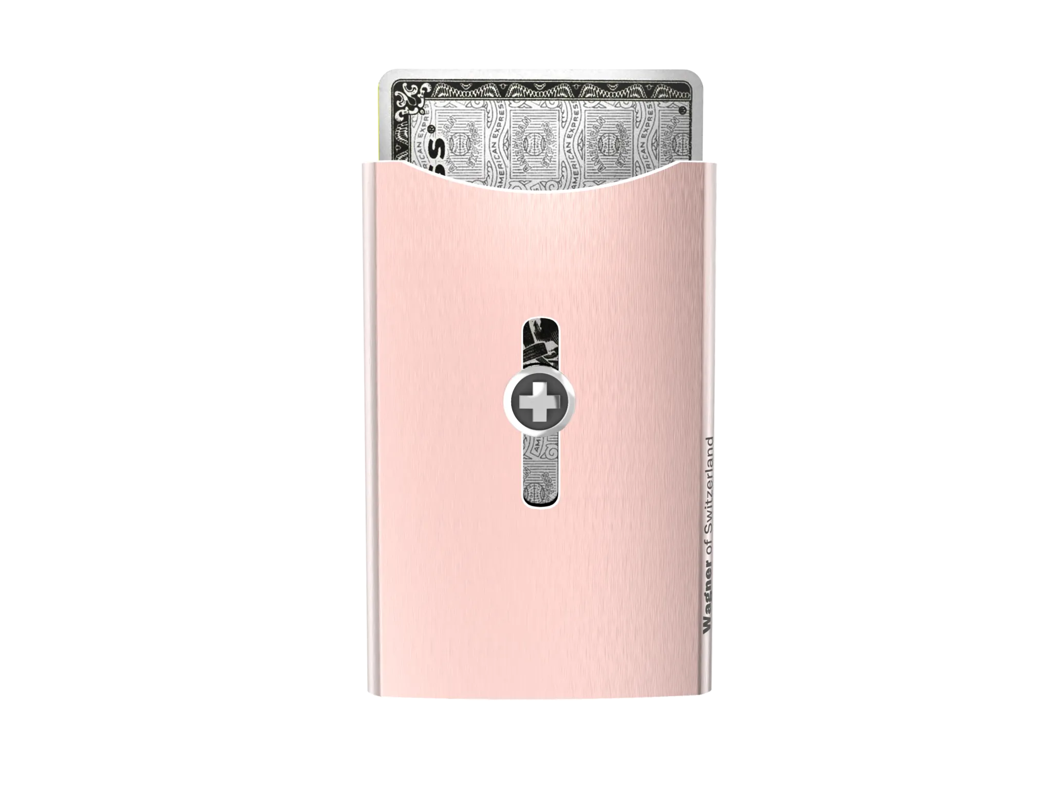 SWISS WALLET ICE, Cardholder Money-clip, brushed rose