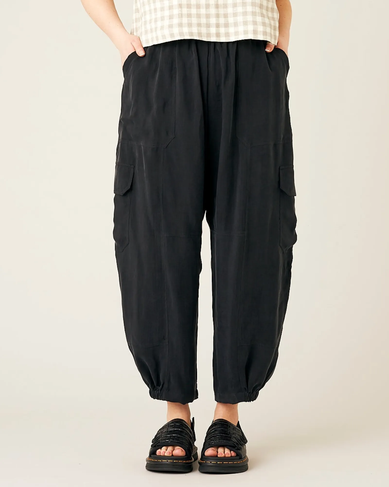 Sylvie Cupro Trouser - Black