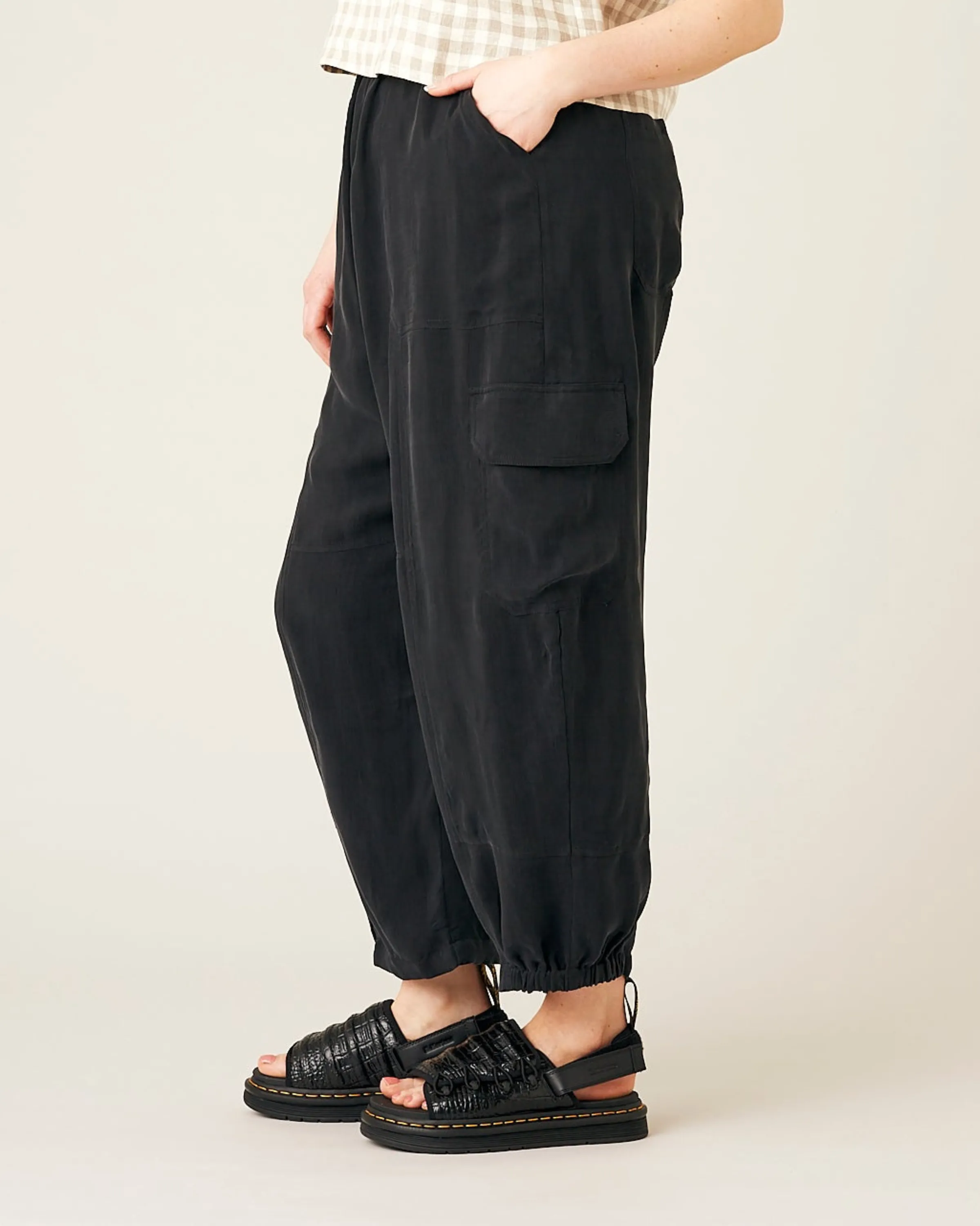 Sylvie Cupro Trouser - Black