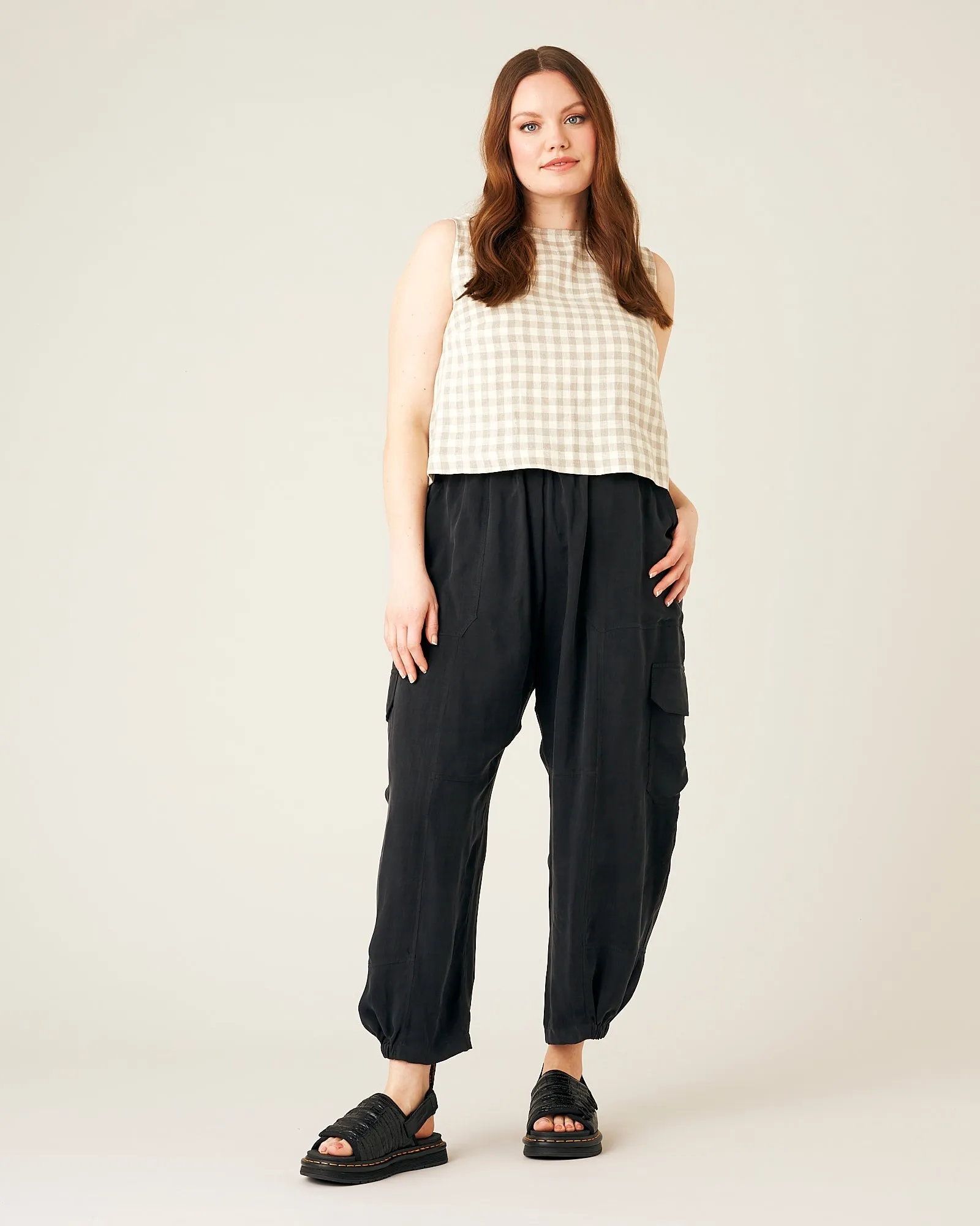 Sylvie Cupro Trouser - Black