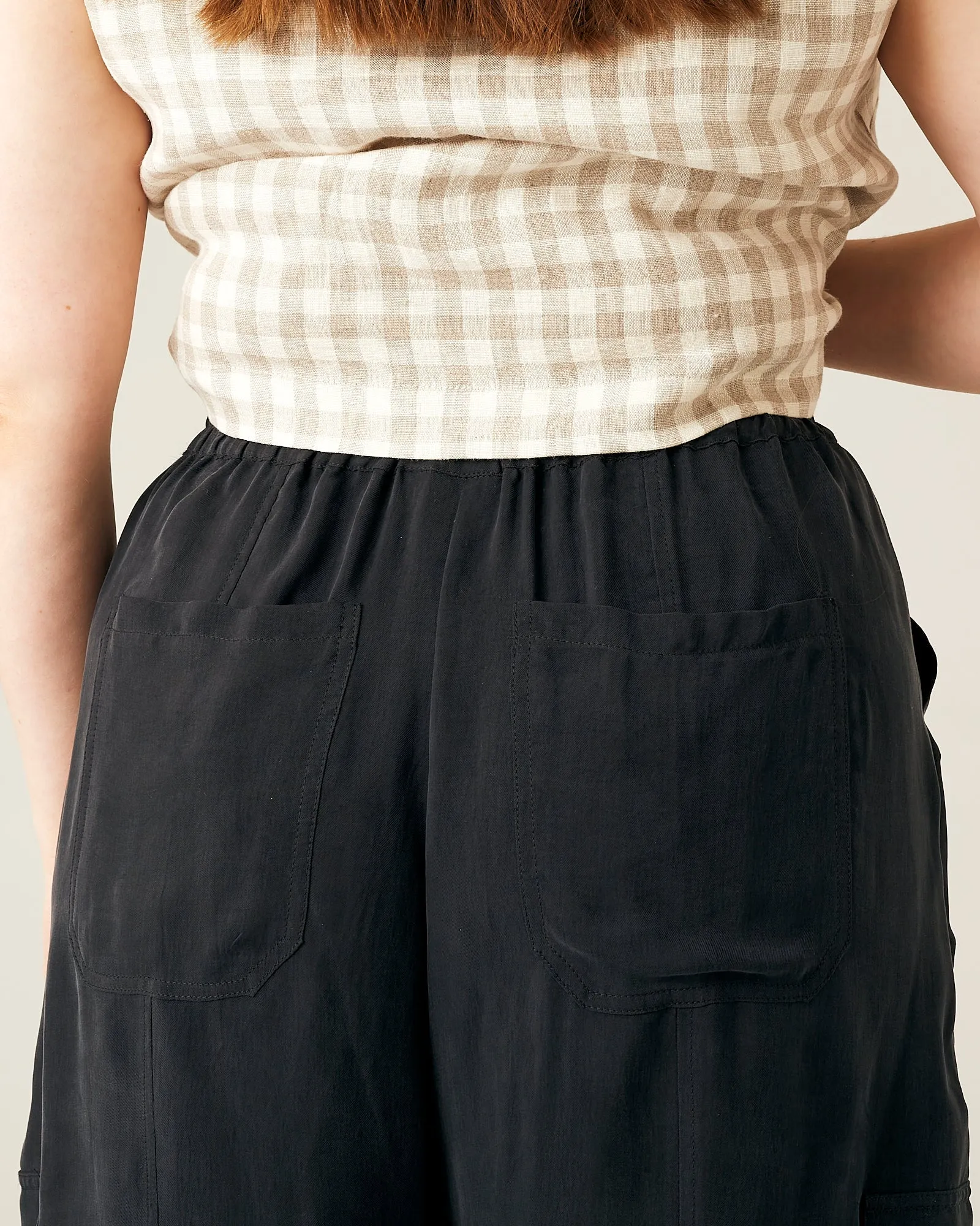 Sylvie Cupro Trouser - Black