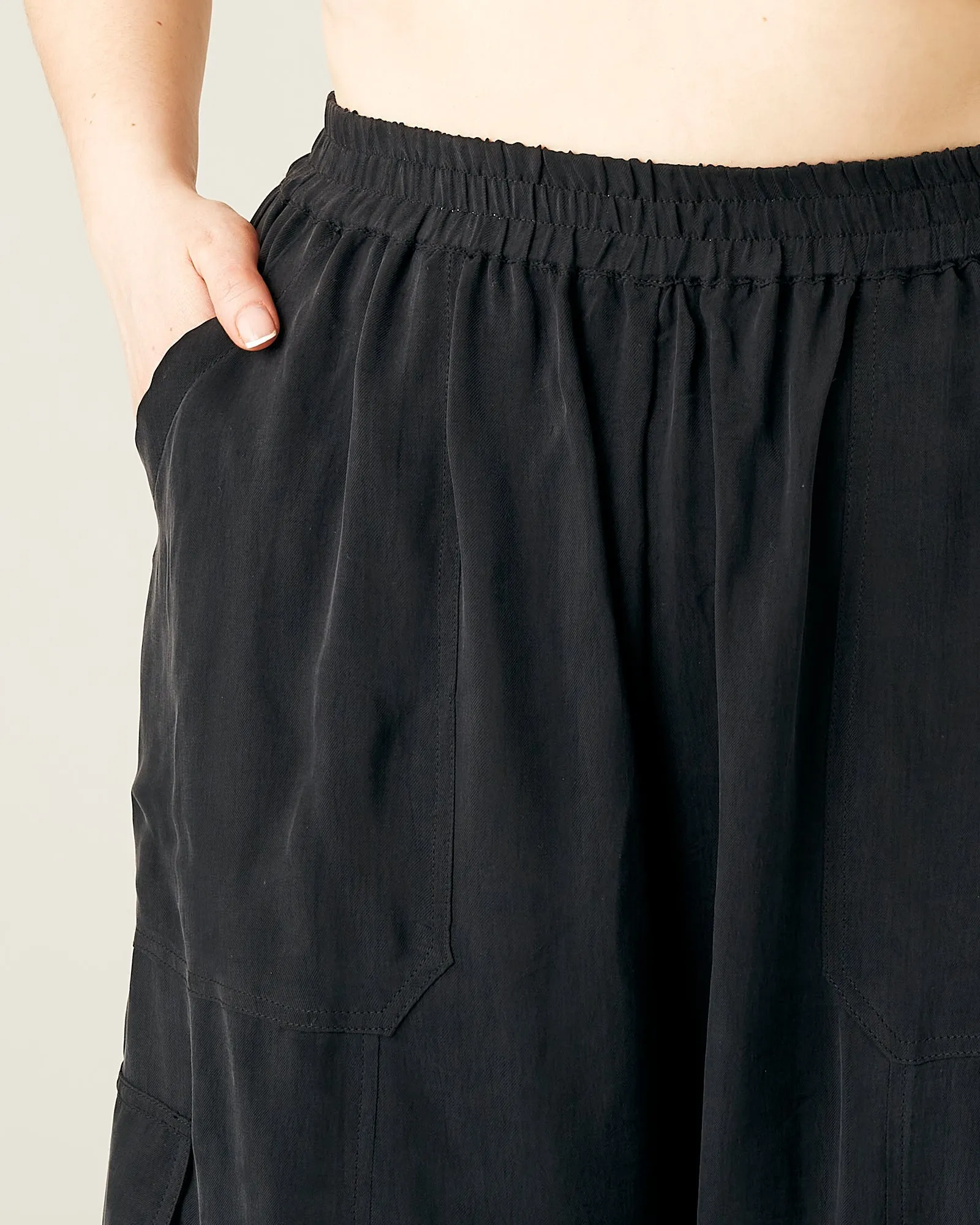 Sylvie Cupro Trouser - Black