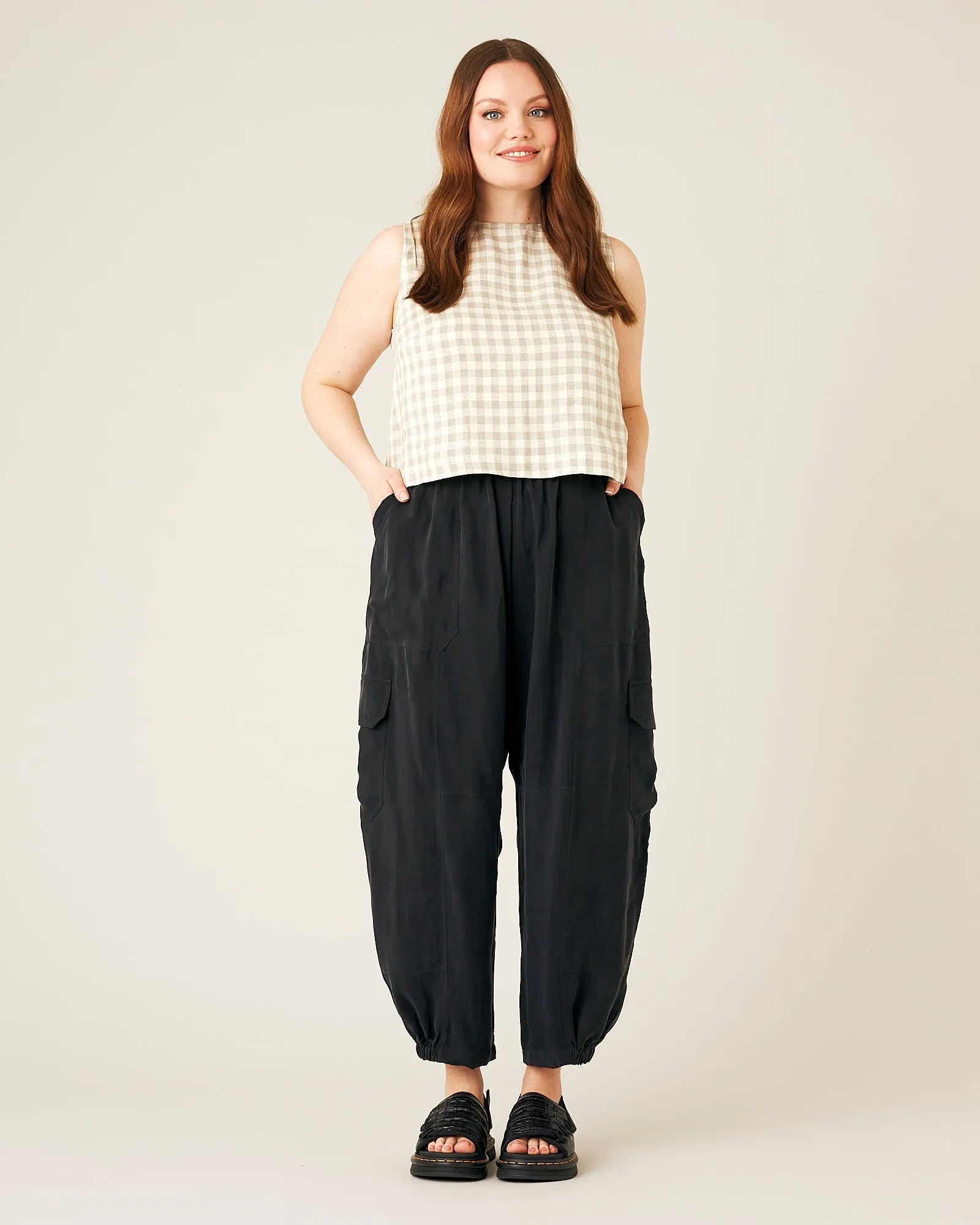 Sylvie Cupro Trouser - Black