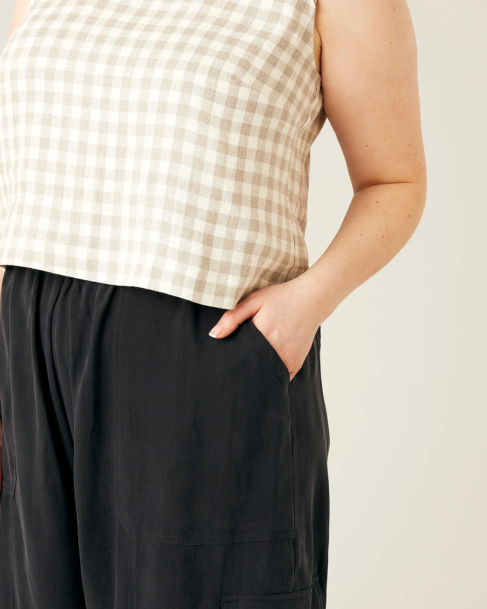 Sylvie Cupro Trouser - Black