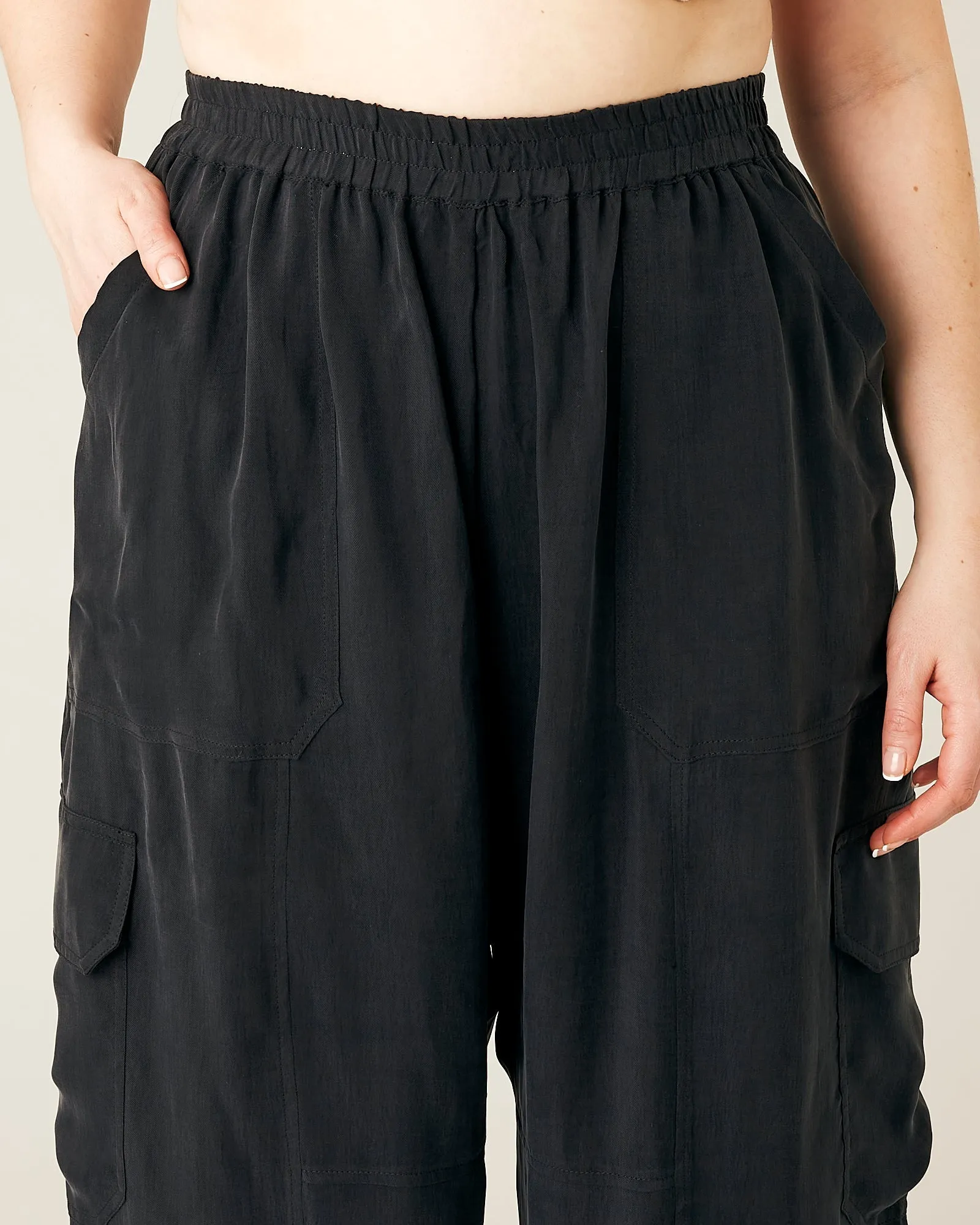 Sylvie Cupro Trouser - Black