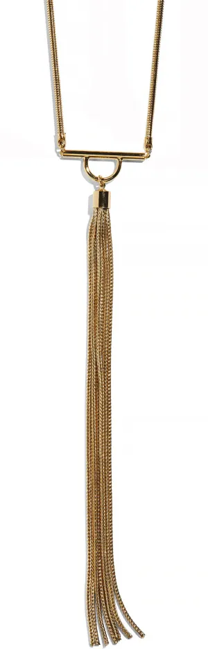 Tassel Necklace in Gold