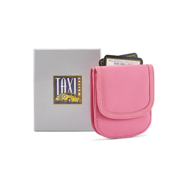Taxi Wallet® Soft Leather (Cherry Blossom) - Compact, Front Pocket Folding Wallet - For Cards, Coins, Bills, ID (Men & Women)