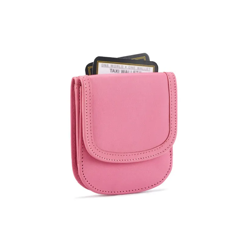 Taxi Wallet® Soft Leather (Cherry Blossom) - Compact, Front Pocket Folding Wallet - For Cards, Coins, Bills, ID (Men & Women)