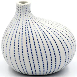Thai Vase, Omo Mini Blue Stipple