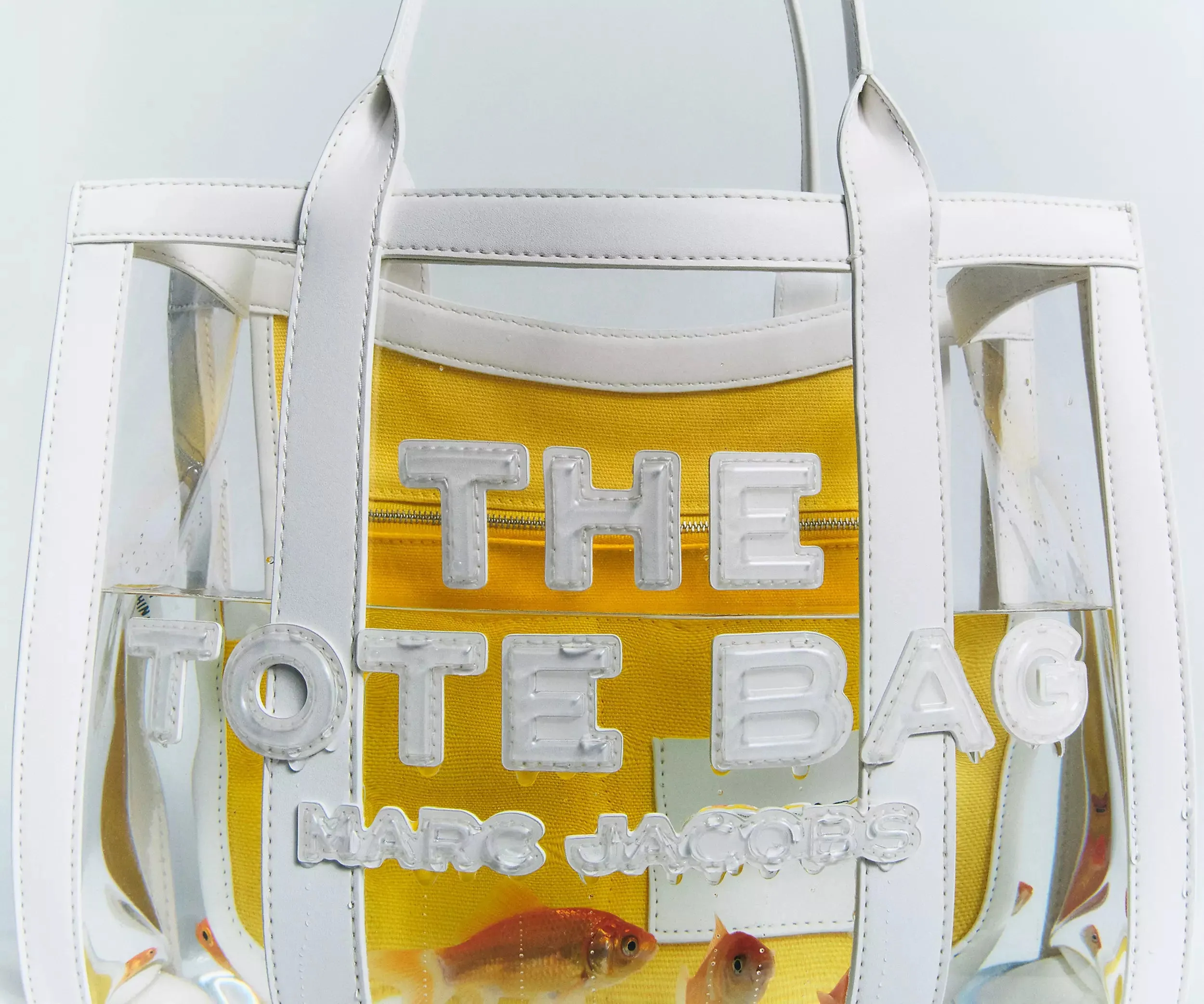 The Clear Medium Tote Bag - White