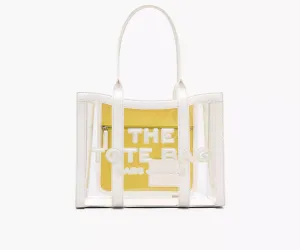 The Clear Medium Tote Bag - White