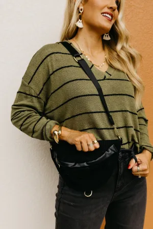 The Haylie Corduroy Sling Bag