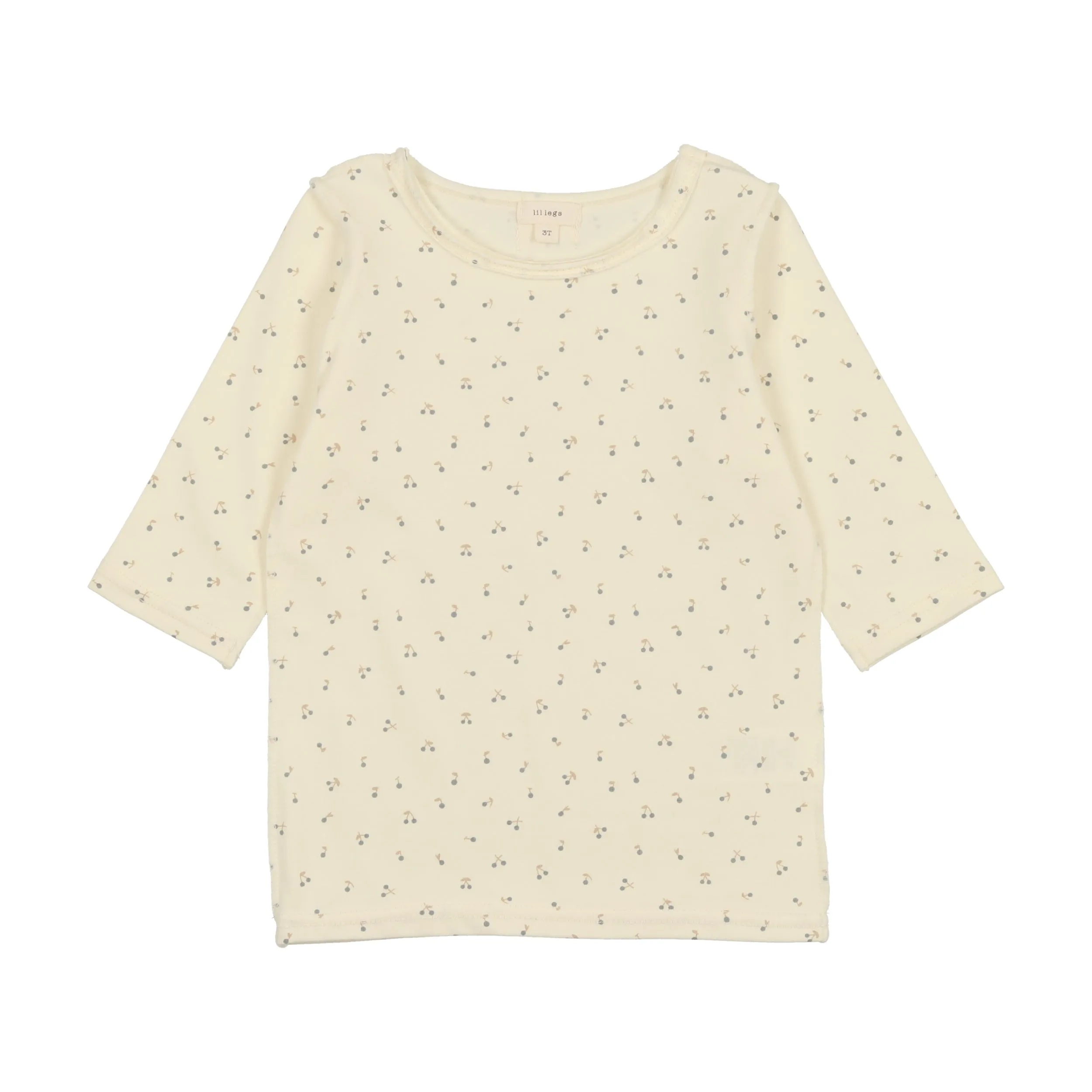 THREE QUARTER SLEEVE CHERRY TEE