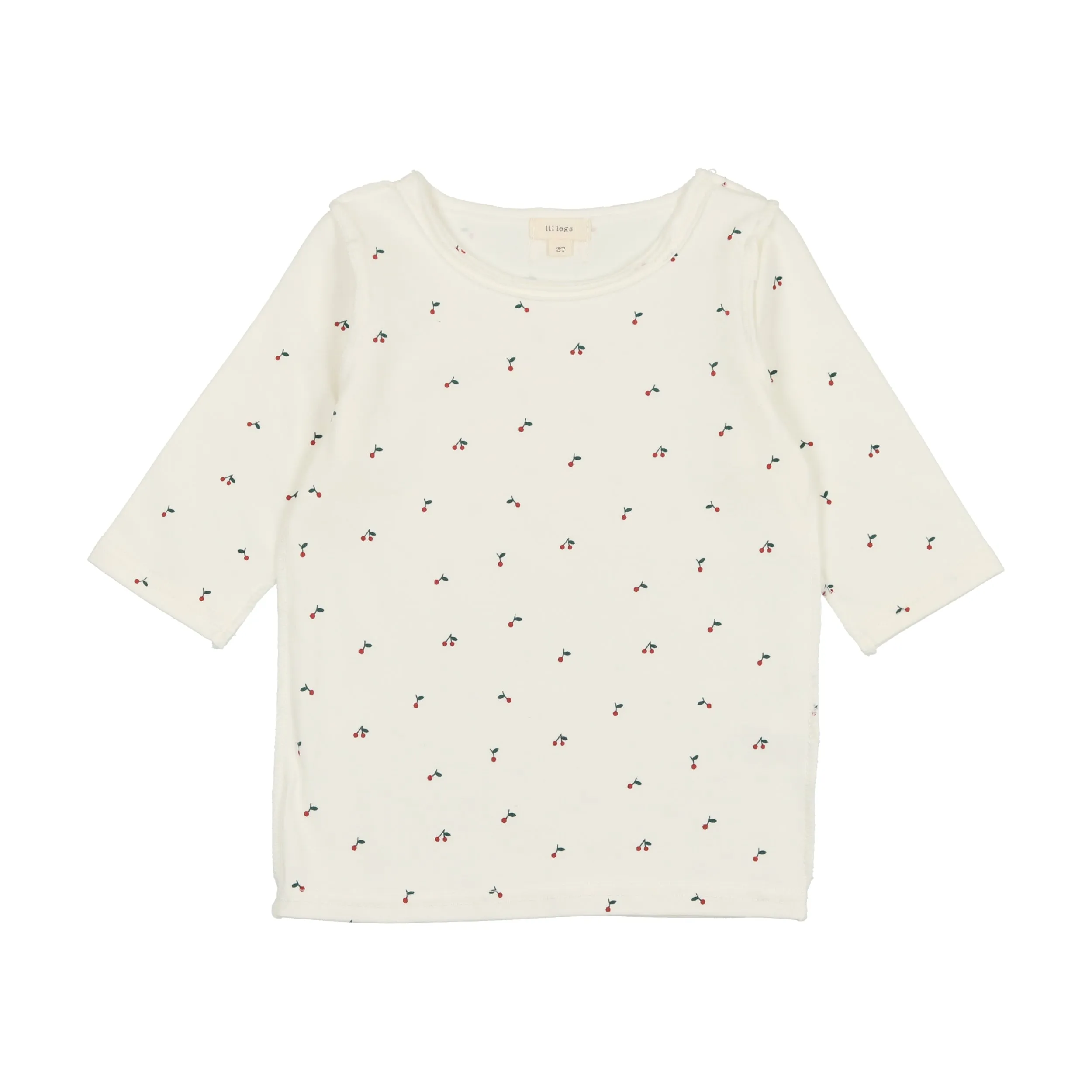 THREE QUARTER SLEEVE CHERRY TEE