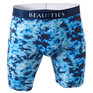 Tie Dye Blue Bamboo Boxer Briefs