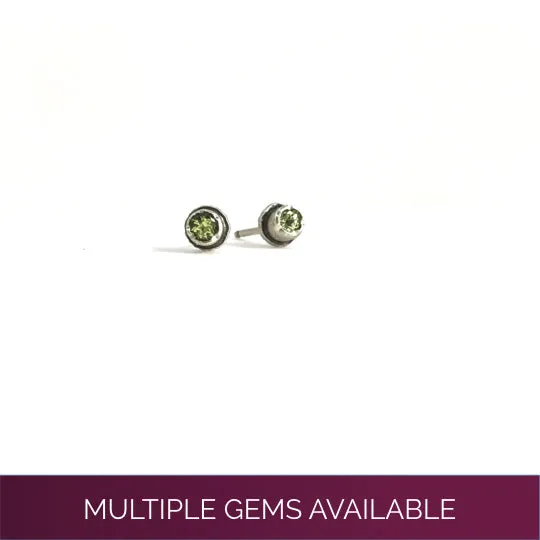 Tiny Faceted Eclectic Ethos Studs (wholesale)