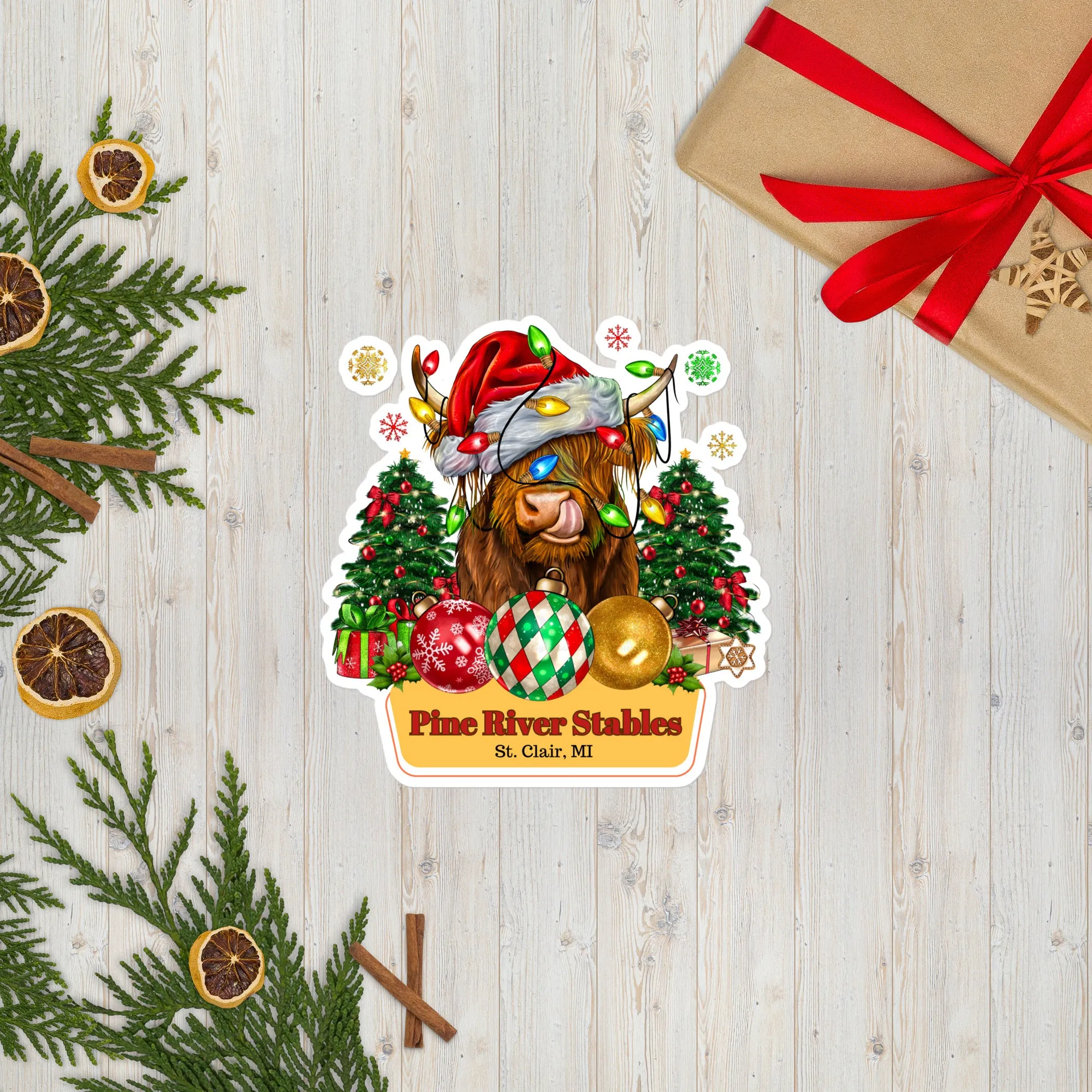 Tongue Tickled Holidaze Bubble-free stickers