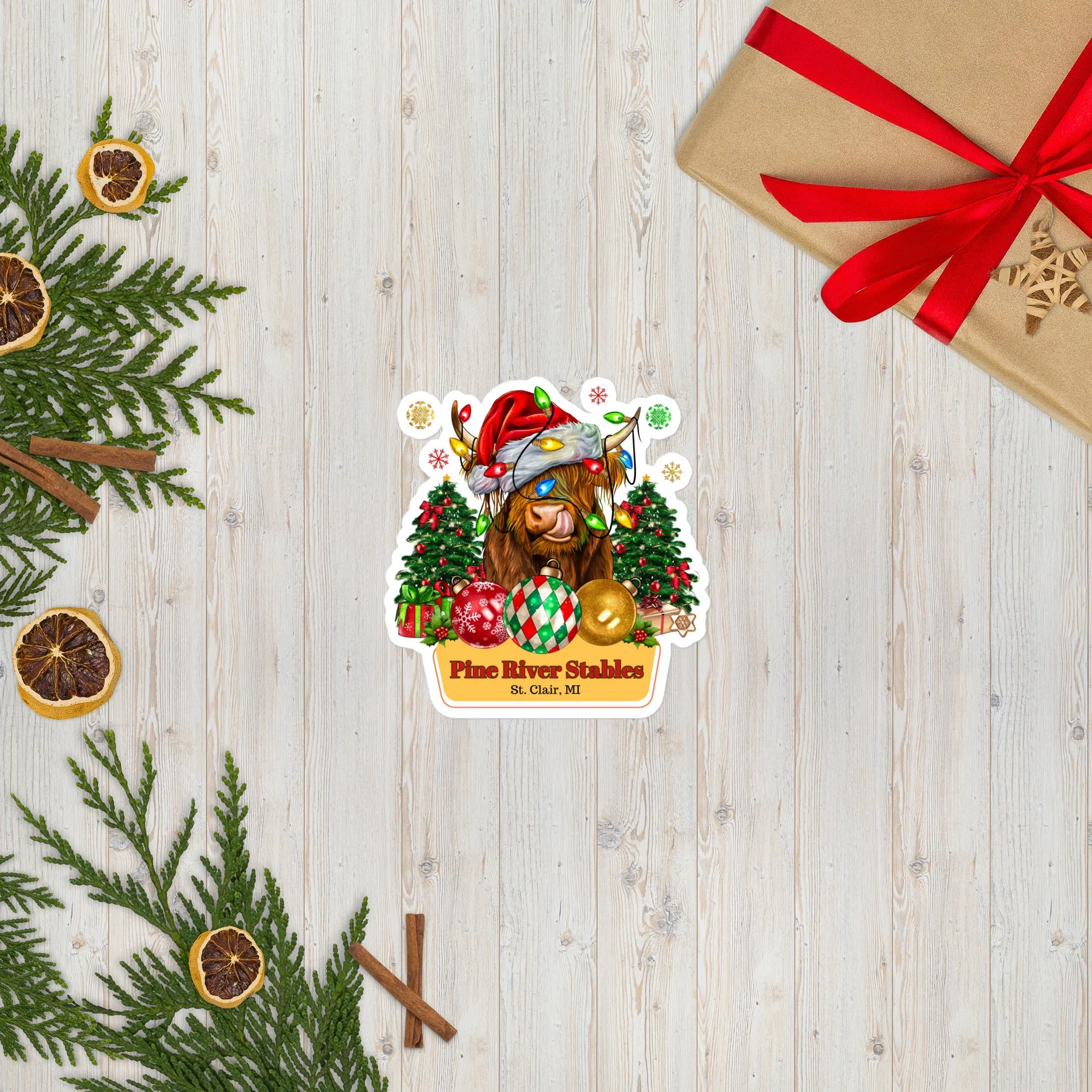 Tongue Tickled Holidaze Bubble-free stickers