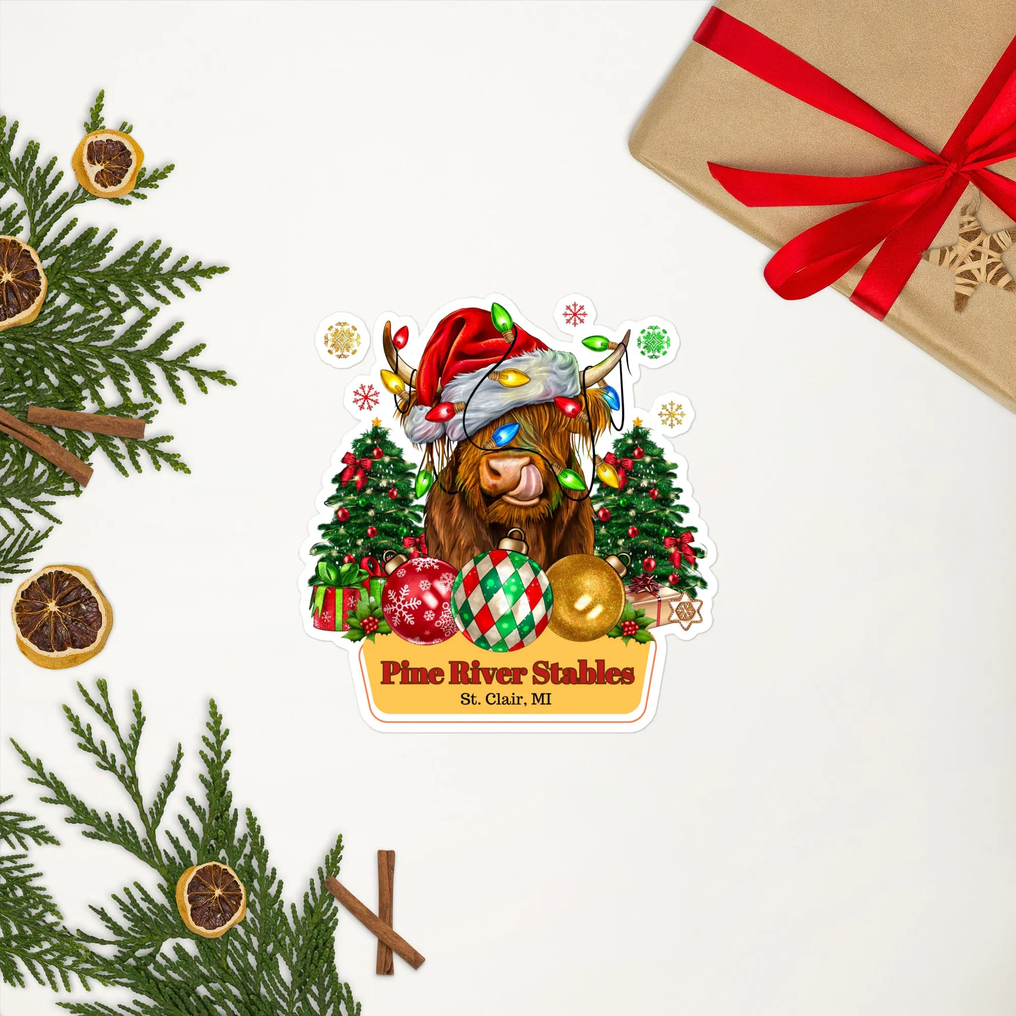 Tongue Tickled Holidaze Bubble-free stickers