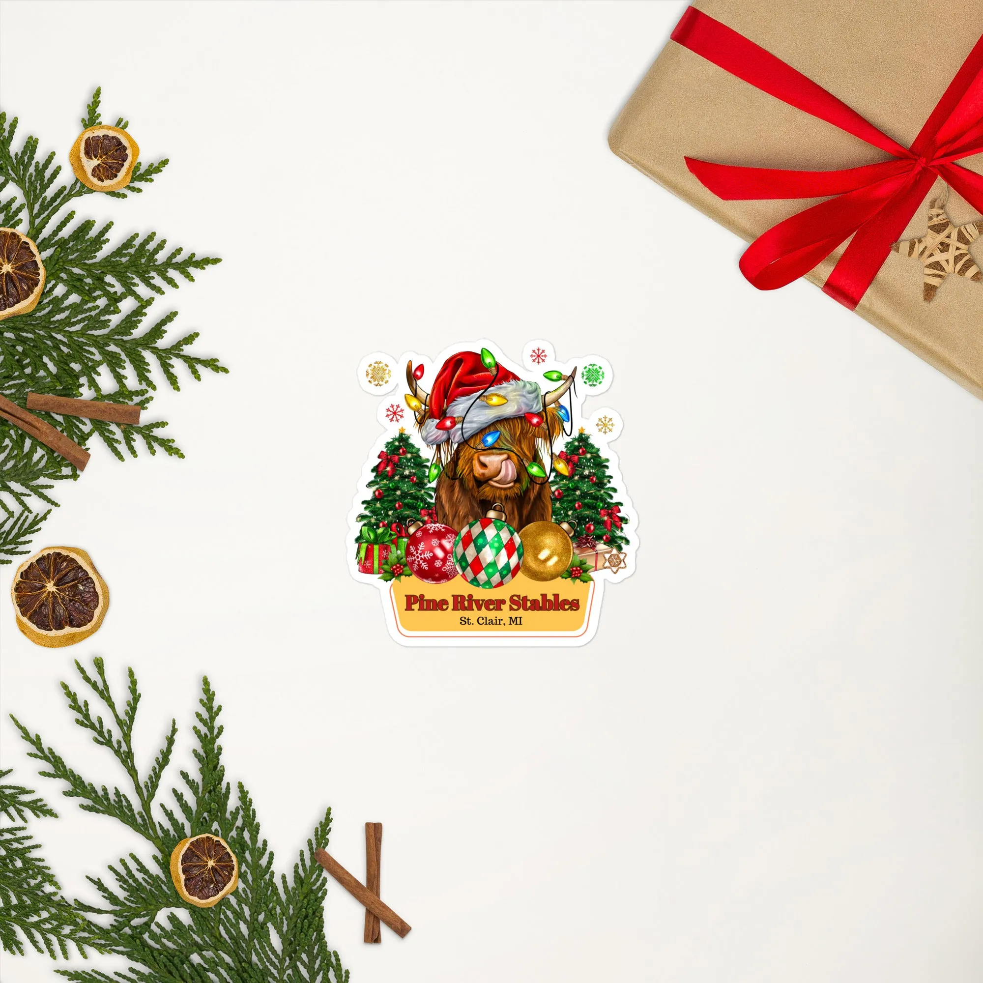Tongue Tickled Holidaze Bubble-free stickers