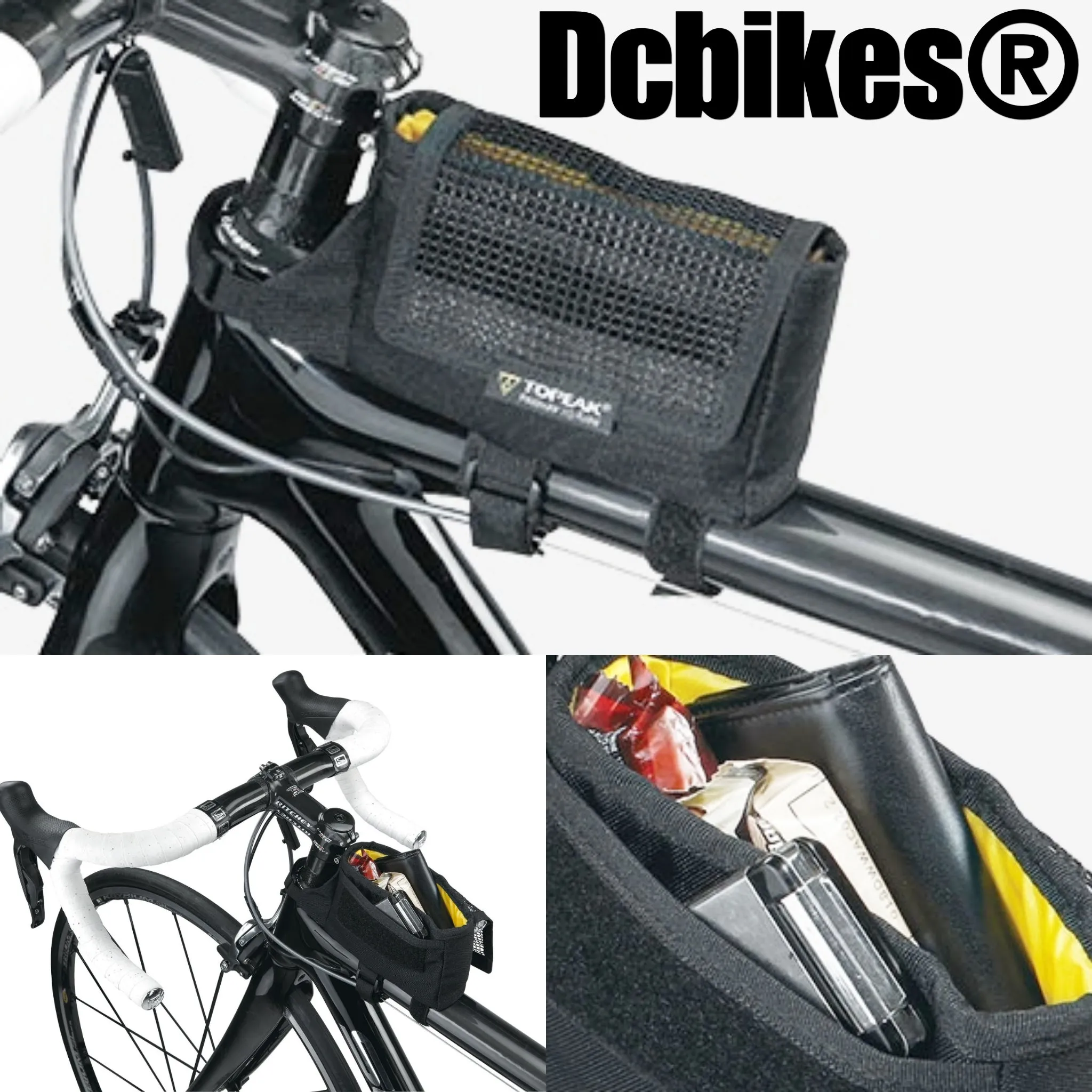 Topeak Top Tube MTB Road Tribag Strap Mount Mini Pouch Bag