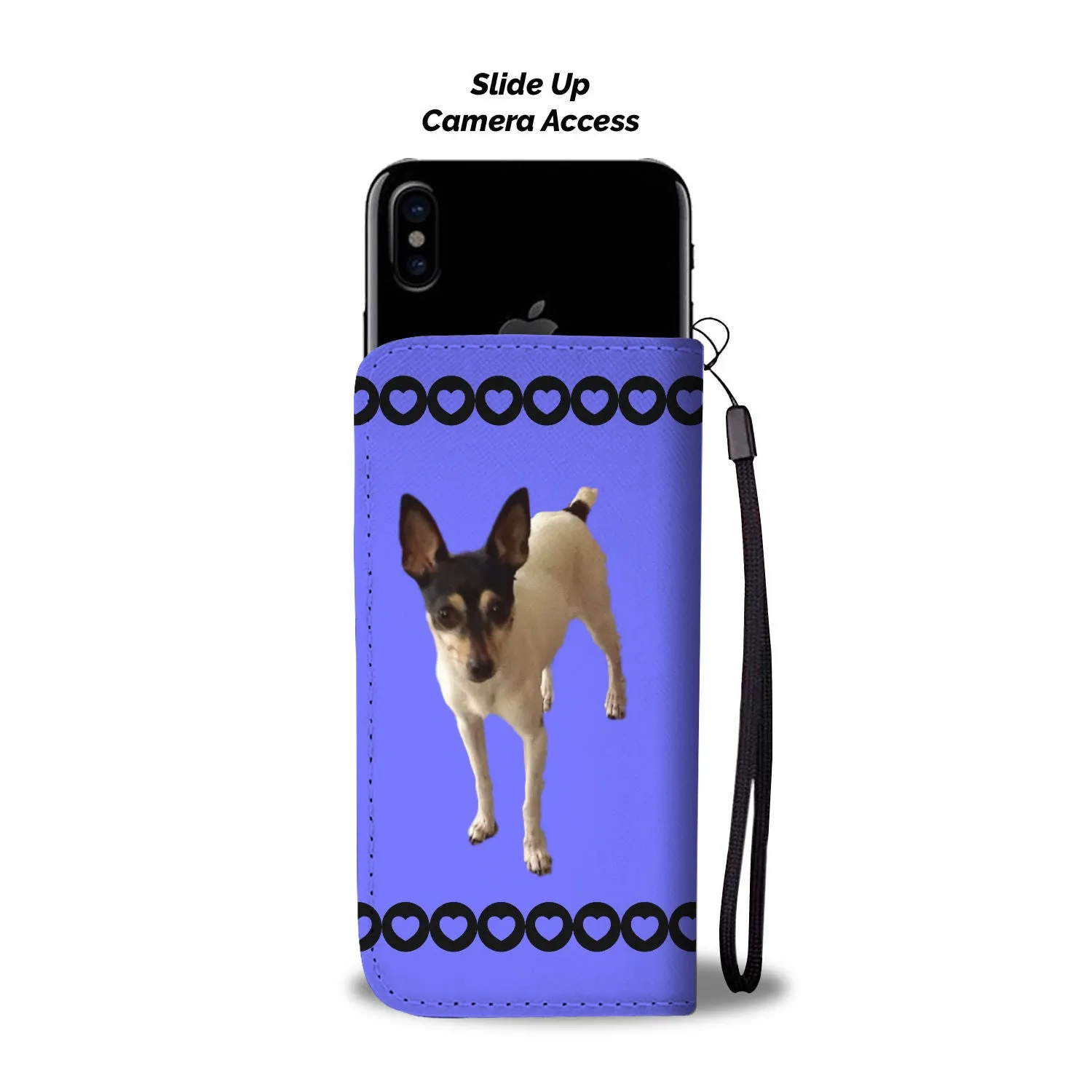 Toy Fox Terrier Phone Case Wallet - Abby