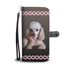 Toy Poodle Phone Case Wallet - Apricot