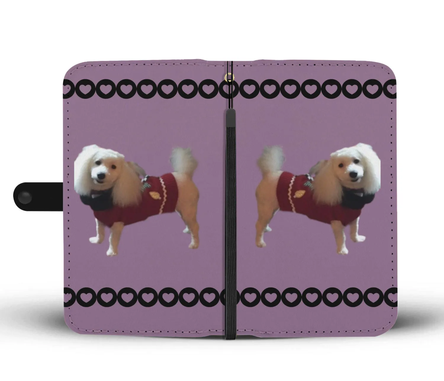 Toy White Poodle Phone Case Wallet