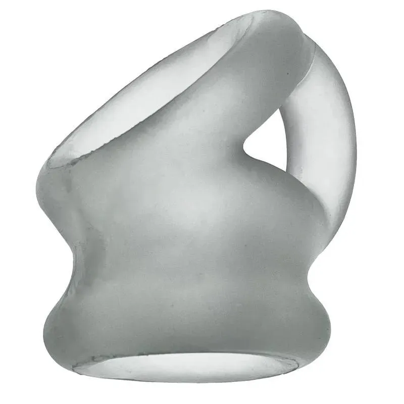 Tri Squeeze Cocksling Ballstretcher Clear Ice