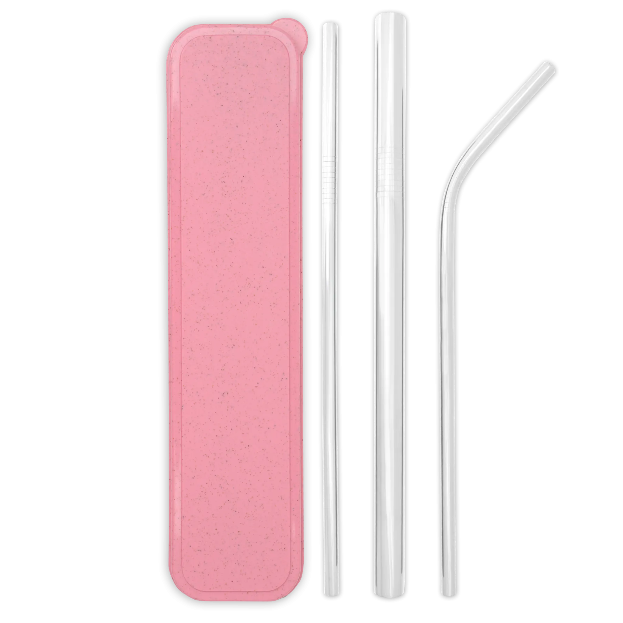 Triple Threat Stainless Steel Straws Box Set (Silver)