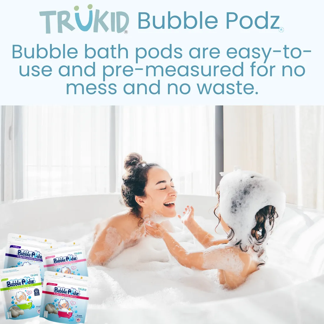 TruKid Sensitive Care Bubble Podz, 24 pcs. Exp: 11/25