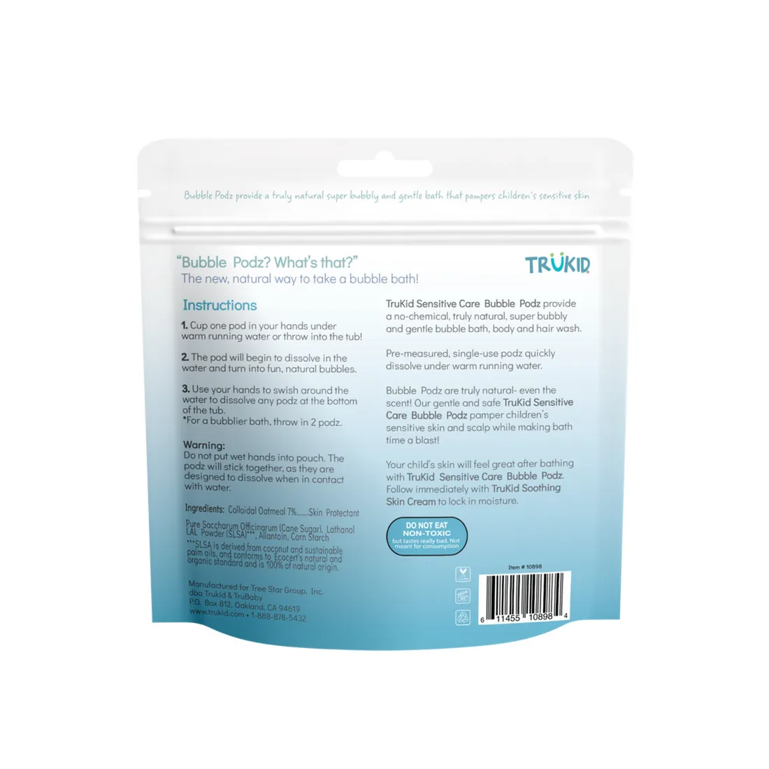 TruKid Sensitive Care Bubble Podz, 24 pcs. Exp: 11/25